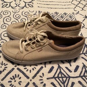 Tan & White Keds